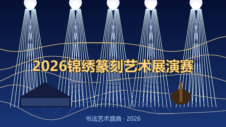 2026锦绣篆刻艺术展演赛