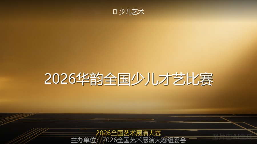 2026华韵全国少儿才艺比赛