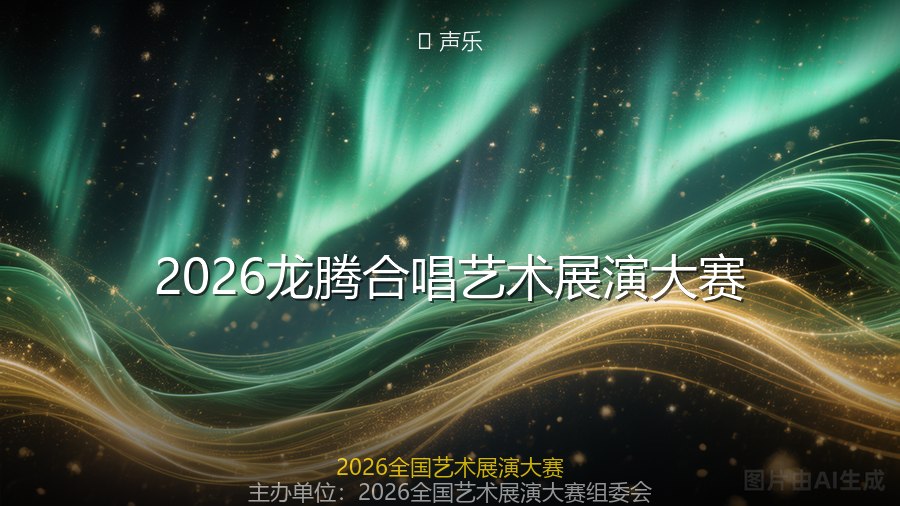 2026龙腾合唱艺术展演大赛