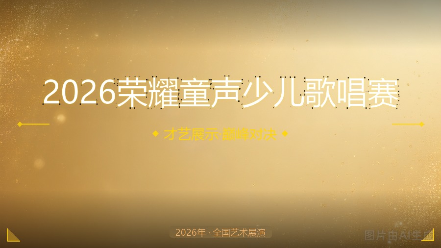 2026荣耀童声少儿歌唱赛