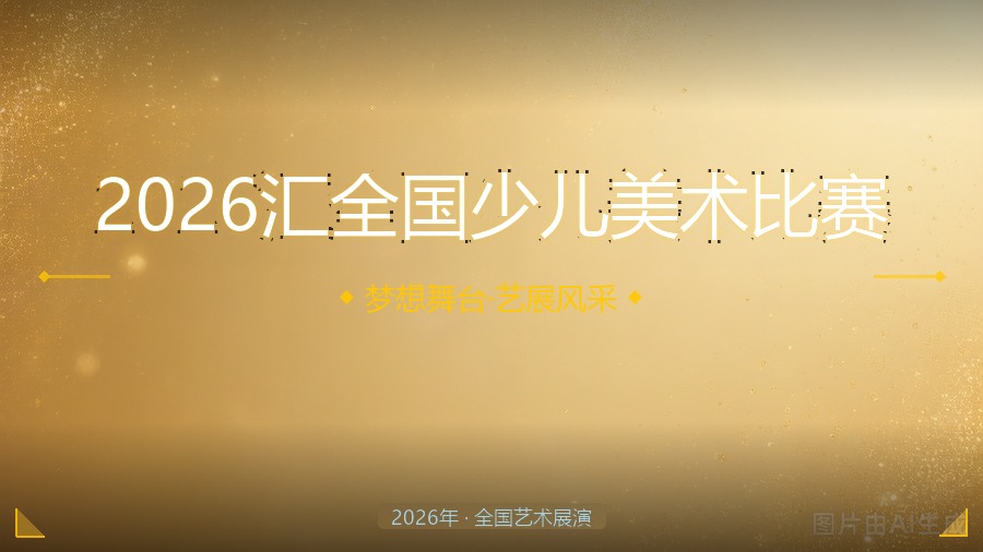 2026汇全国少儿美术比赛