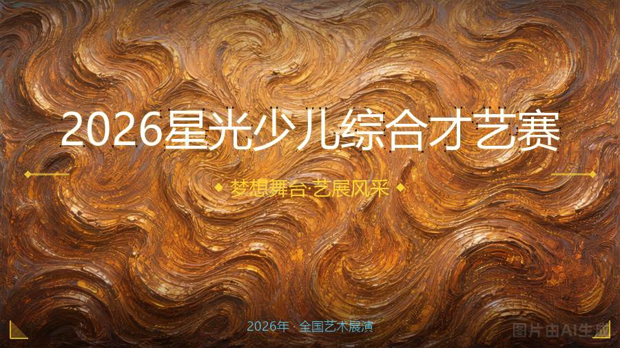 2026星光少儿综合才艺赛