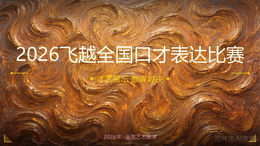 2026飞越全国口才表达比赛