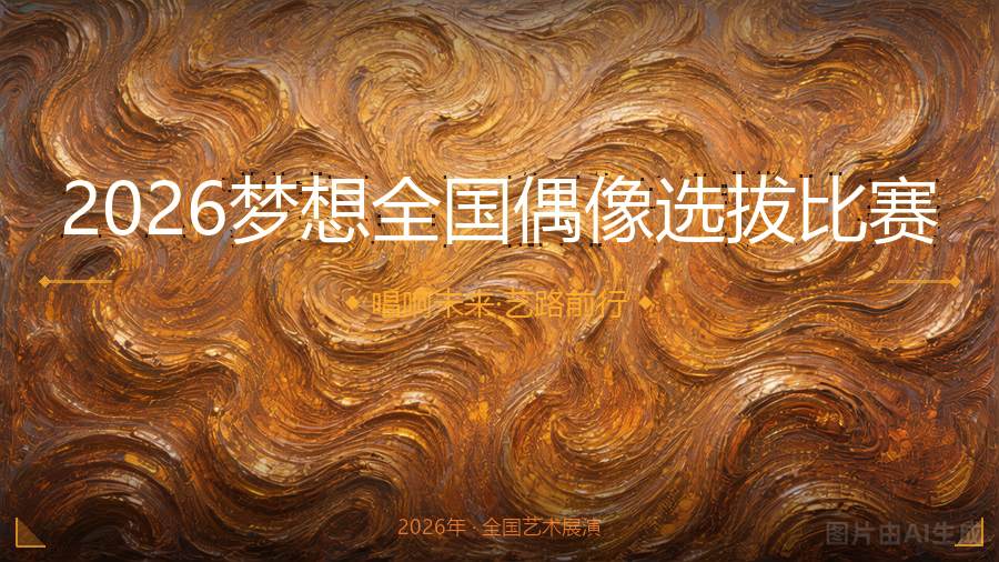 2026梦想全国偶像选拔比赛