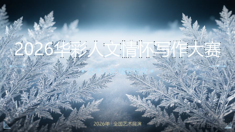 2026华彩人文情怀写作大赛