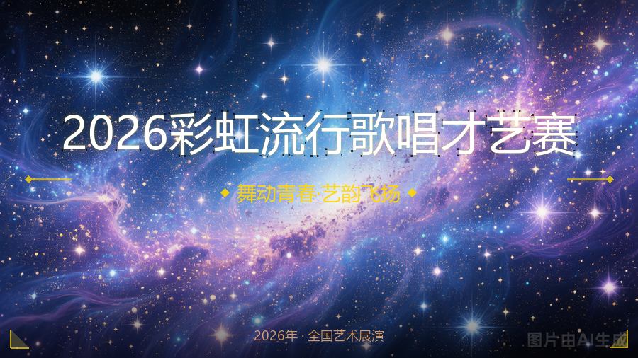 2026彩虹流行歌唱才艺赛