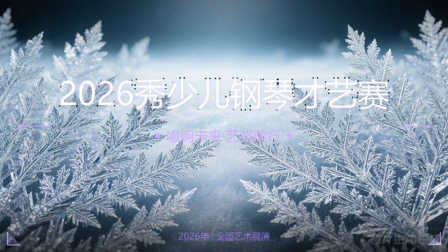 2026秀少儿钢琴才艺赛