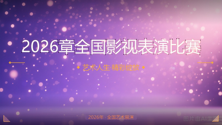 2026章全国影视表演比赛