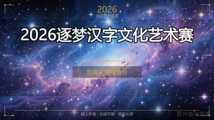 2026逐梦汉字文化艺术赛