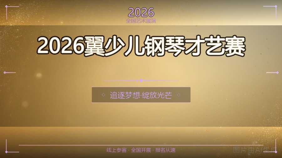 2026翼少儿钢琴才艺赛